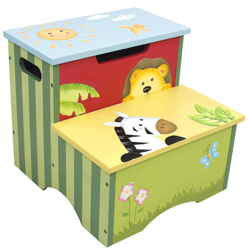 Fantasy Fields Sunny Safari Kids Step Stool with Storage & Reviews
